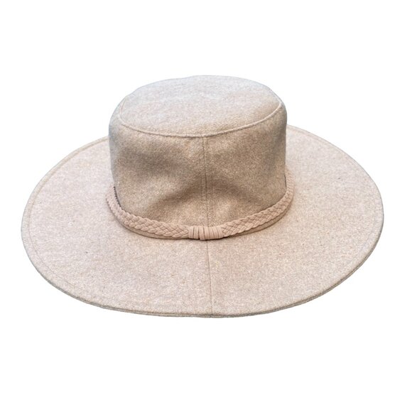 NWT ASN The Harper Felt Floppy Hat Tan Wide Brim Packable Boho Festival Coastal main image 8